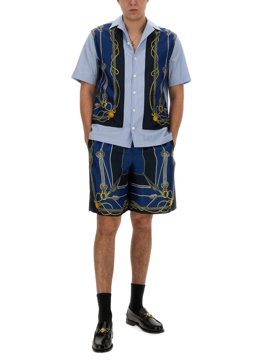 Versace Men Twill Bermuda Shorts by Luosophy