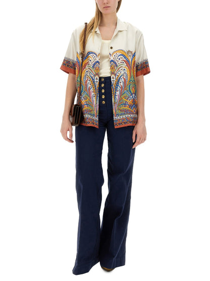 Etro Women Printed Silk Shirt by Luosophy