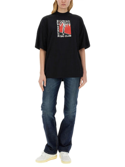 Palm Angels Women Palm Soft Fit T-Shirt Ski Club by Luosophy