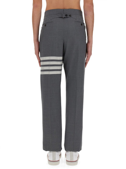 Thom Browne Men Classic Pants With Martingale by Luosophy