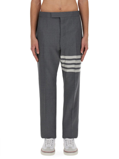 Thom Browne Men Classic Pants With Martingale by Luosophy
