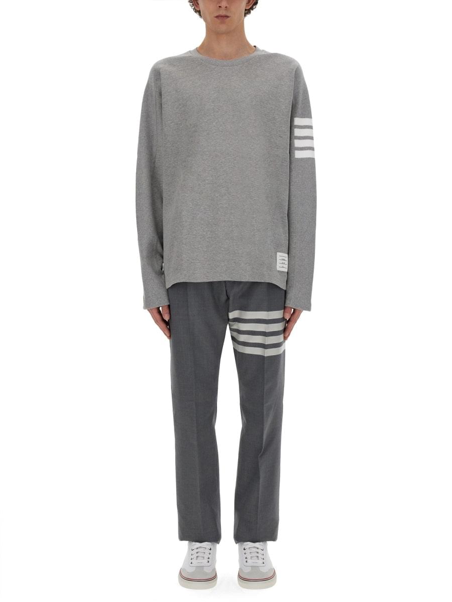 Thom Browne Men Classic Pants With Martingale  DestGlow