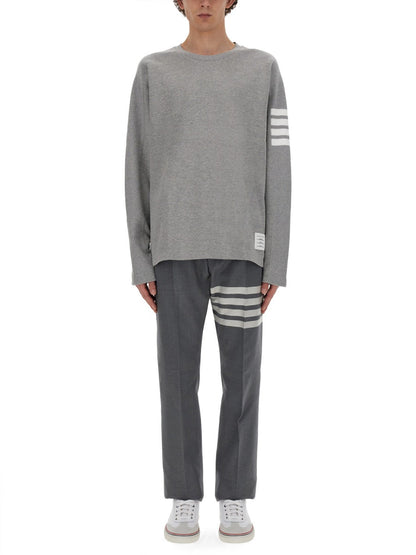 Thom Browne Men Classic Pants With Martingale by Luosophy