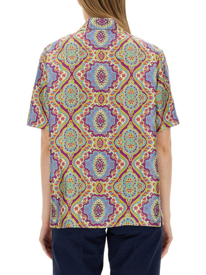 Etro Women Printed Silk Shirt by Luosophy