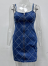 【MOQ-5 packs】 Women Sling Denim Dress by Ragazza