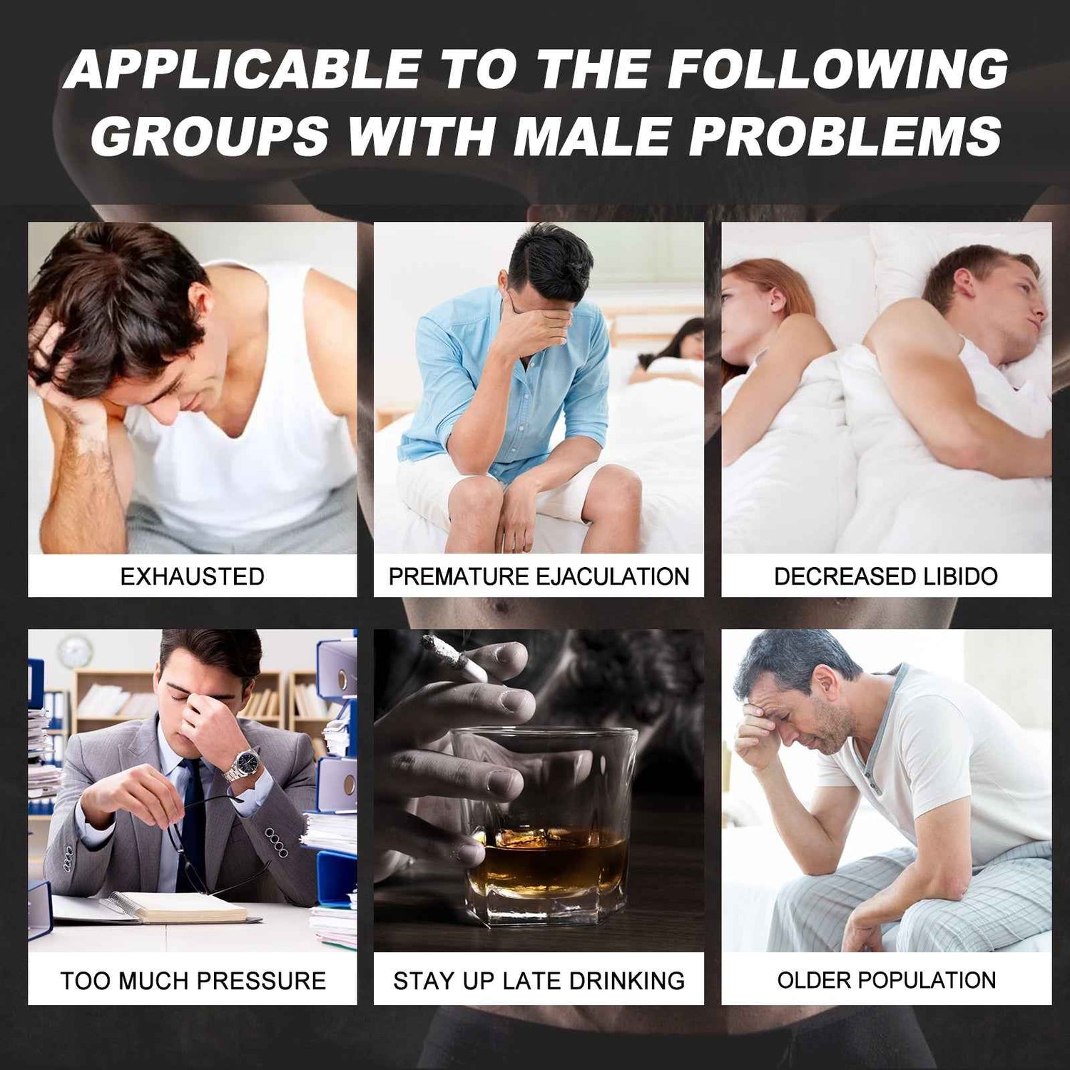 Men Sexual Enhancement Energy Supplement | Natural Libido Booster with Ginseng, Damiana &amp; Saw Palmetto for Male Performance &amp; Confidence