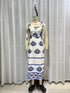 Summer Women V neck Ethnic Autumn Long Sleeve Elegant Embroidered Short Dress by Ragazza