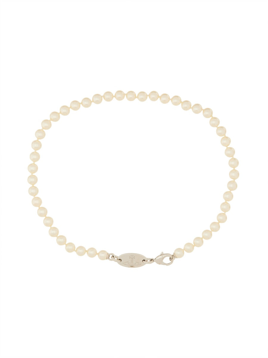 Vivienne Westwood Women "Stuart" Necklace With Swarowski Pearls  DestGlow