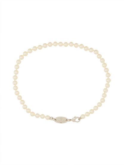 Vivienne Westwood Women "Stuart" Necklace With Swarowski Pearls