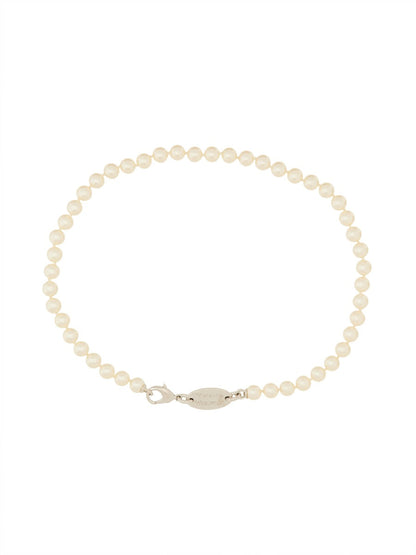 Vivienne Westwood Women "Stuart" Necklace With Swarowski Pearls