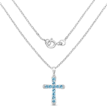 3.85 Carat Genuine Blue Topaz .925 Sterling Silver Pendant by Bids.com