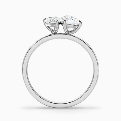 Maisie Toi Et Moi Diamond Ring in 10k Yellow Gold With Both Pear Two Stone Lab Grown Diamond (2.5 Ct. Tw.)