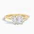 Maisie Toi Et Moi Engagement Ring in 10k Yellow Gold With Both Pear Two Stone Lab Grown Diamond (3.5 Ct. Tw.)  DestGlow