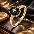 925 Sterling Silver Gold-Plated CZ Pavé Ring for Women  DestGlow