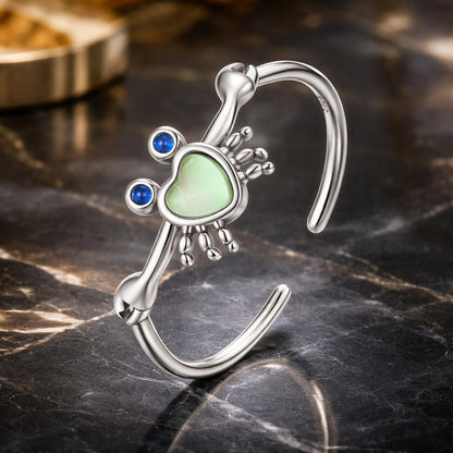 925 Sterling Silver Moonstone and Synthetic Spinel Ring for Women  DestGlow