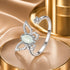 925 Sterling Silver & Natural Jade Pavé Setting Ring for Women  DestGlow