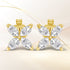 14K White Gold 1/2 Cttw Marquise Diamond 8 Stone Floral Leaf Stud Earrings (H-I Color, SI1-SI2 Clarity) by Bids.com