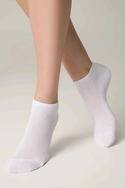 Cotton Ankle Socks Conte Active - Mesh Pattern 484