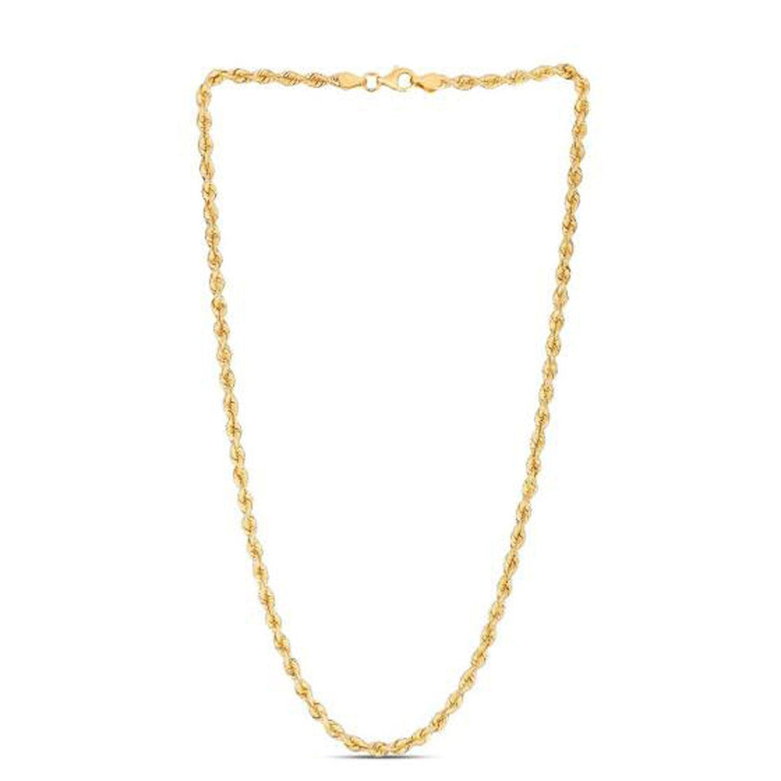 14k Yellow Gold Light Rope Chain (3.70 mm)  DestGlow