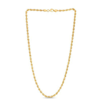 14k Yellow Gold Light Rope Chain (3.70 mm)  DestGlow
