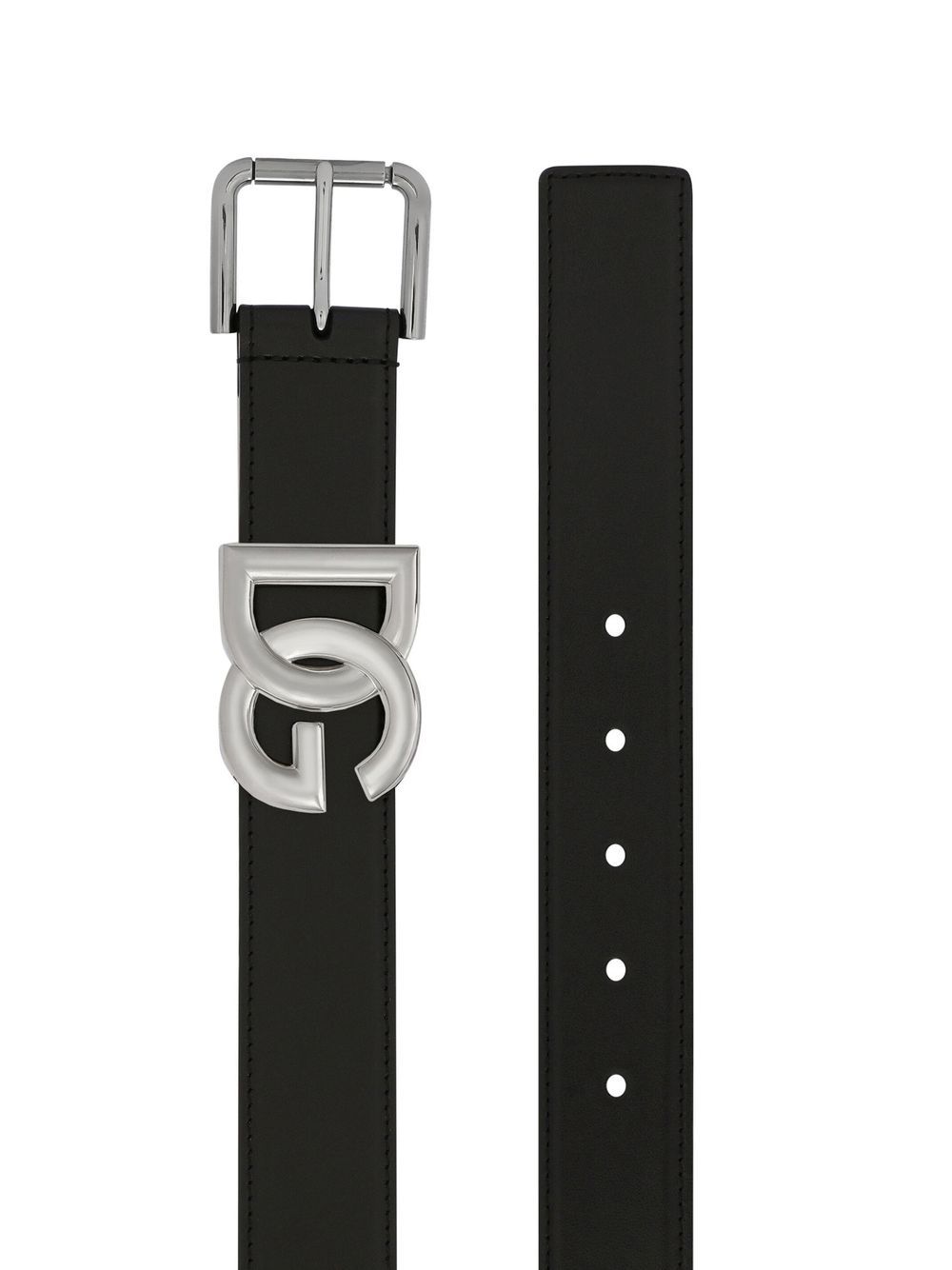Dolce &amp; Gabbana Men Calfskin Belt With Dg Logo by Luosophy