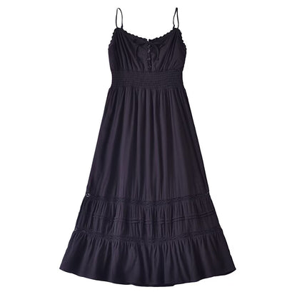Early Spring French Vintage Sexy Elastic Waisted Slimming Lace Sling Dress by Ragazza