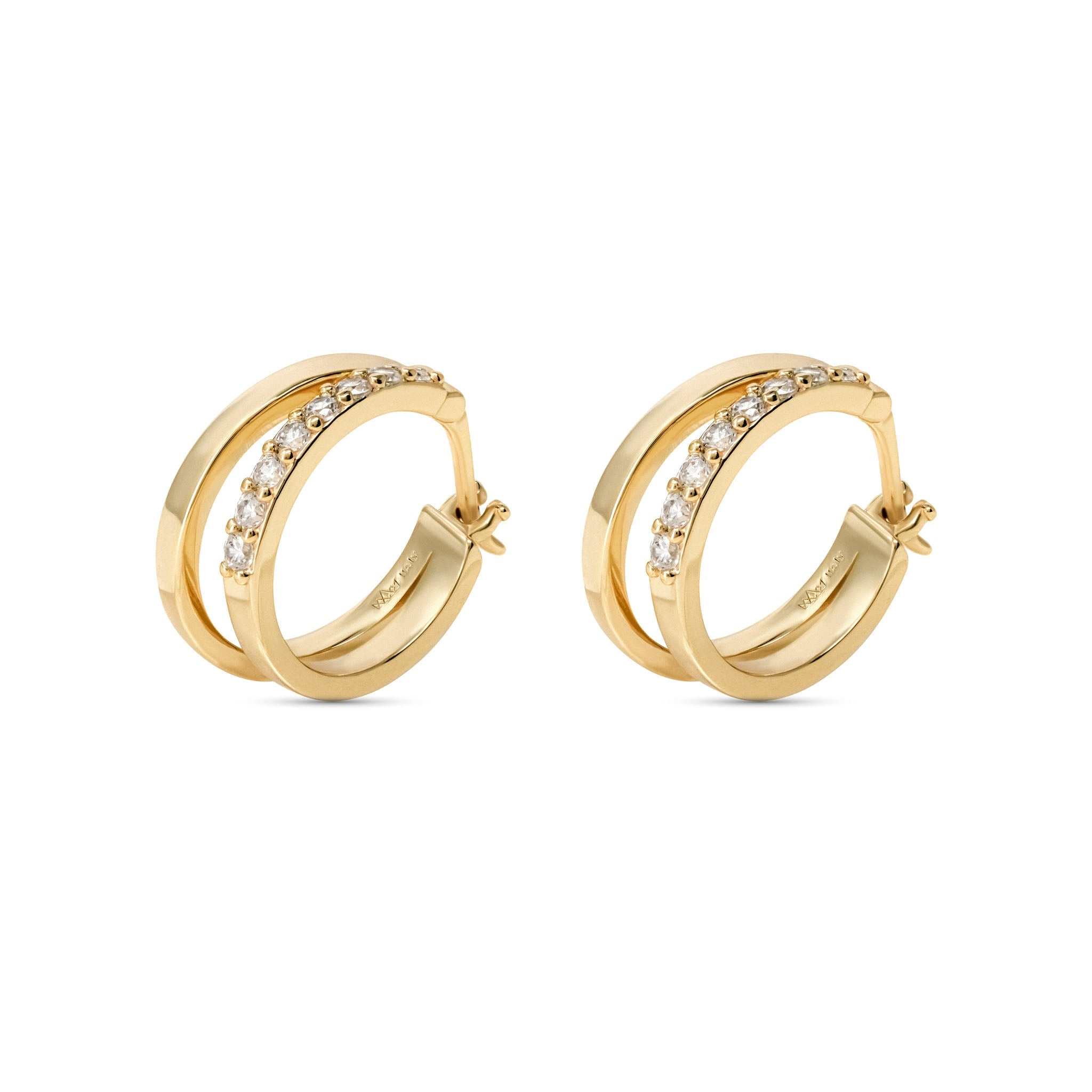Double Hoop Earrings - DestGlow