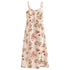 Summer French Vintage Floral Vacation Sexy Slit Strap Dress  DestGlow