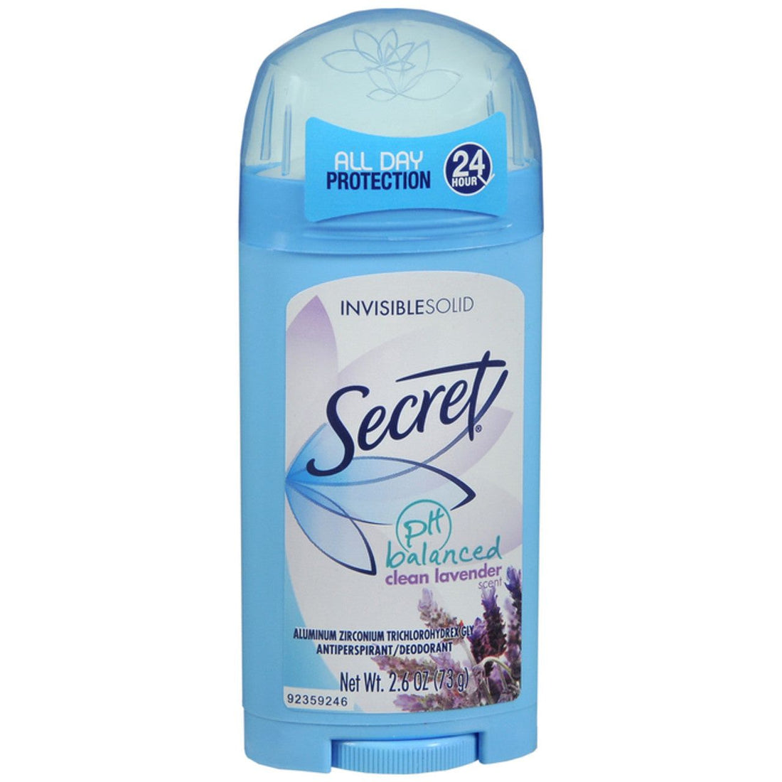 Secret Invisible Solid Antiperspirant Deodorant Clean Lavender 