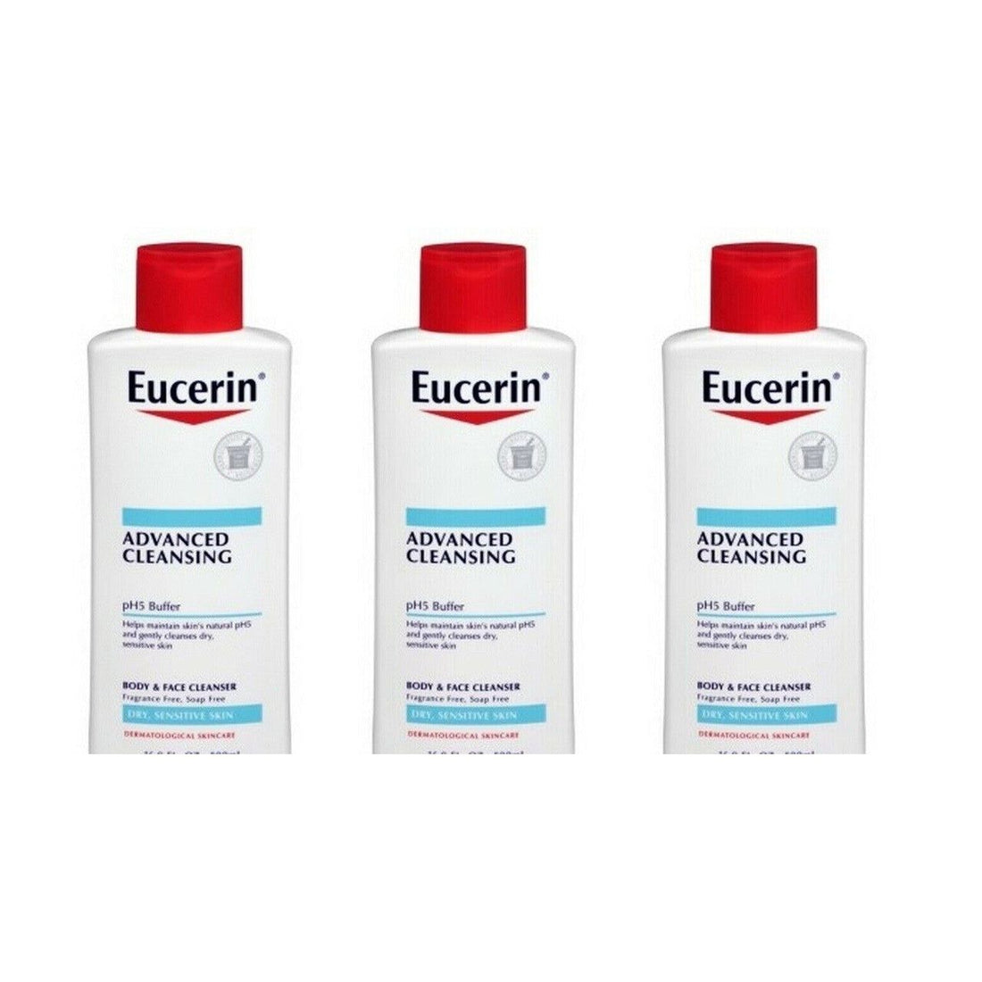 Eucerin Advanced Cleansing Body And Face Cleanser - 16.9 Fl Oz by Pasteur Pharmacy
