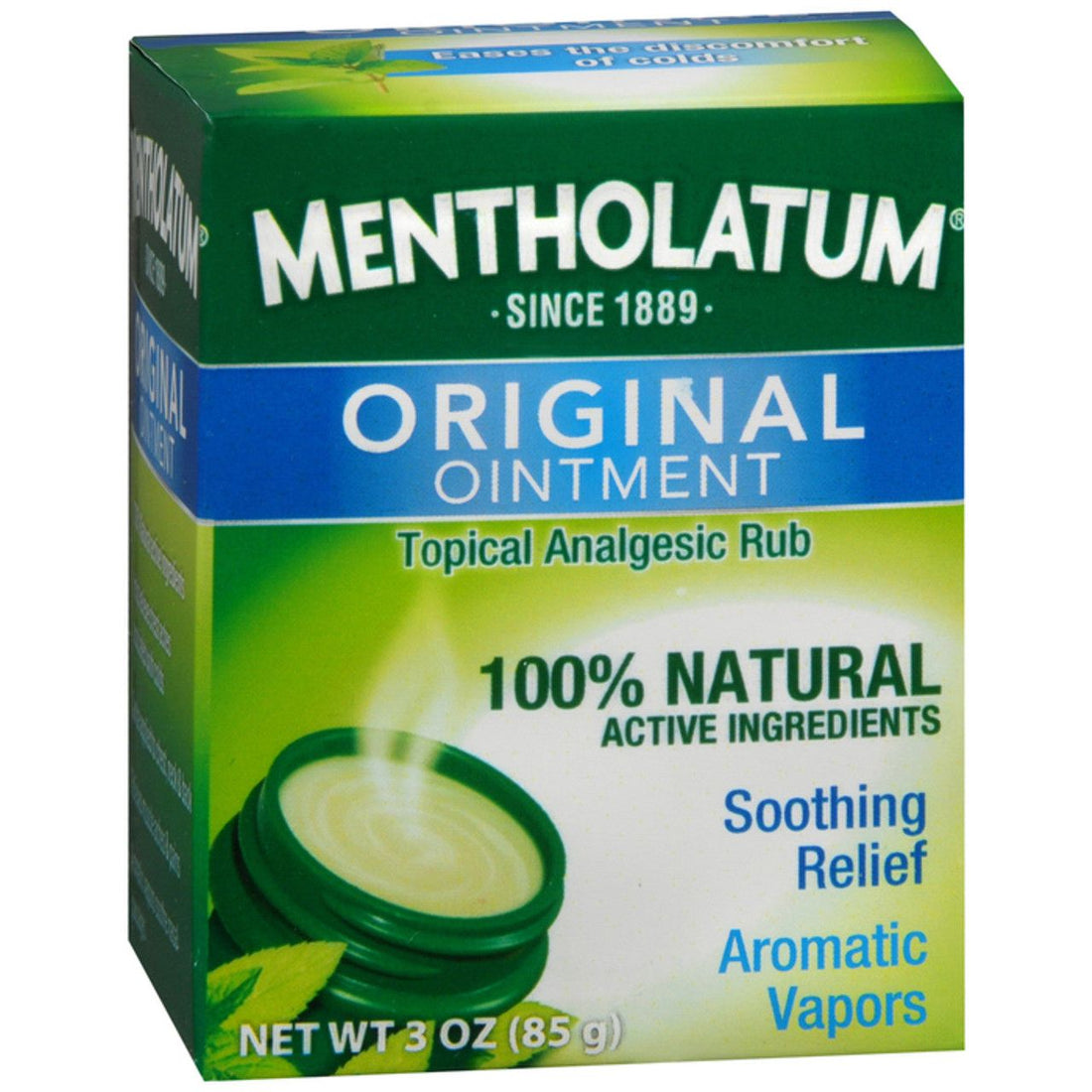 Mentholatum Original Ointment Topical Analgesic Rub 3 Oz 