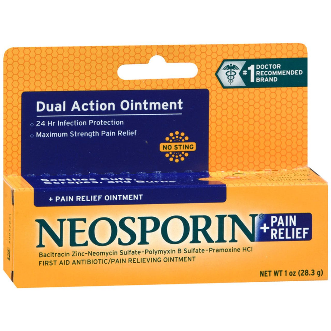 Neosporin Plus Maximum Strength Antibiotic Pain Relief Ointment, 1 Oz 