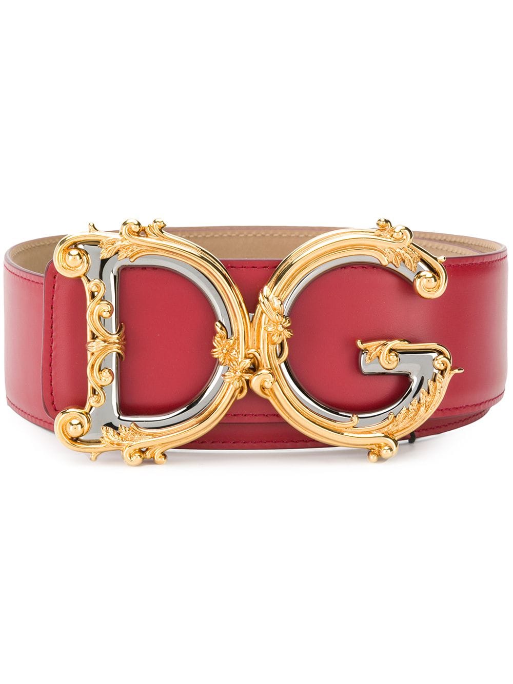 Dolce &amp; Gabbana Women Belt With Red Dg by Luosophy