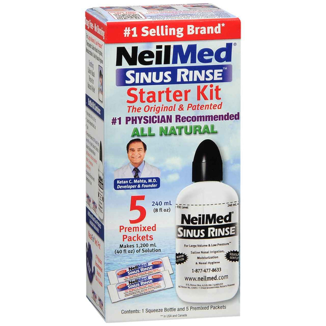NeilMed Sinus Rinse Starter Kit Bottle