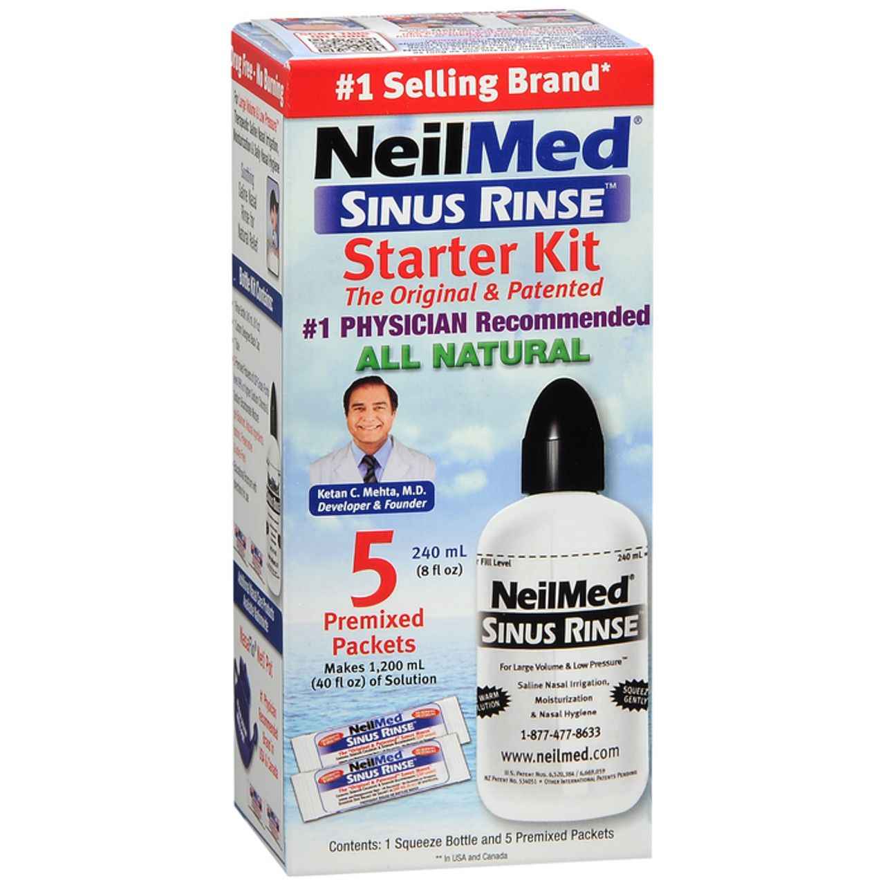 NeilMed Sinus Rinse Starter Kit Bottle