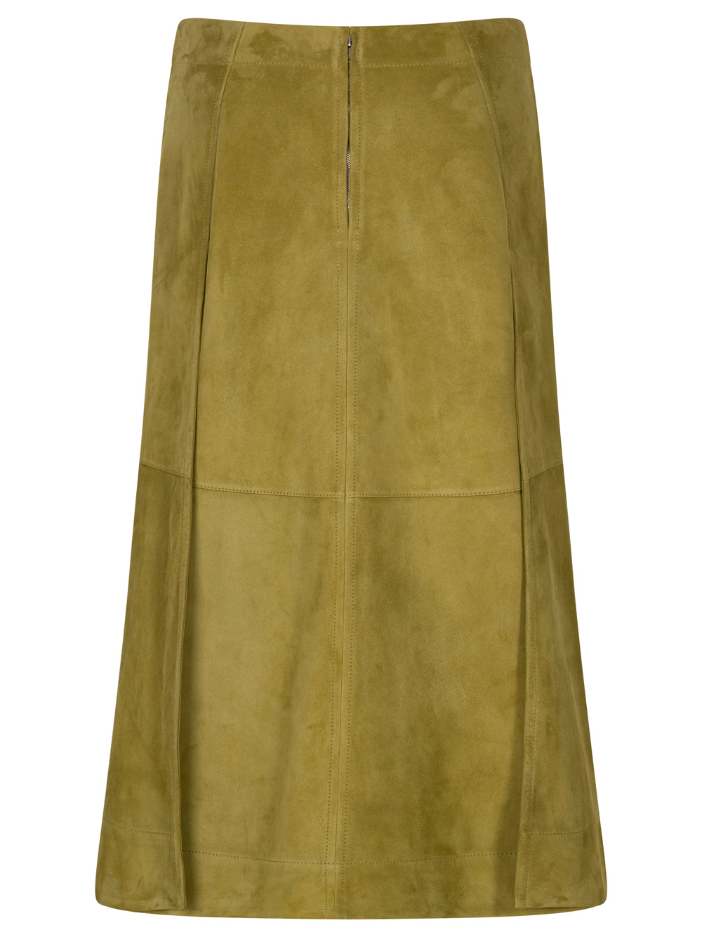 Bottega Veneta Women Suede Leather Midi Skirt by Luosophy