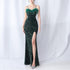 Craft Order Ostrich Feather Dinner Annual Meeting Wedding Velvet Bottom Handmade Sequin Evening Dress by Ragazza
