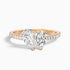Emma Toi Et Moi Moissanite Ring in 10k Rose Gold With Pear and Marquise Two Stone Diamond (4.5 Ct. Tw.)  DestGlow