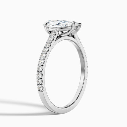 Emma Toi Et Moi Moissanite Ring in 18k Yellow Gold With Pear and Marquise Two Stone Diamond (2 Ct. Tw.)