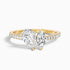 Emma Toi Et Moi Moissanite Ring in 10k Yellow Gold With Pear and Marquise Two Stone Diamond (3.5 Ct. Tw.)  DestGlow