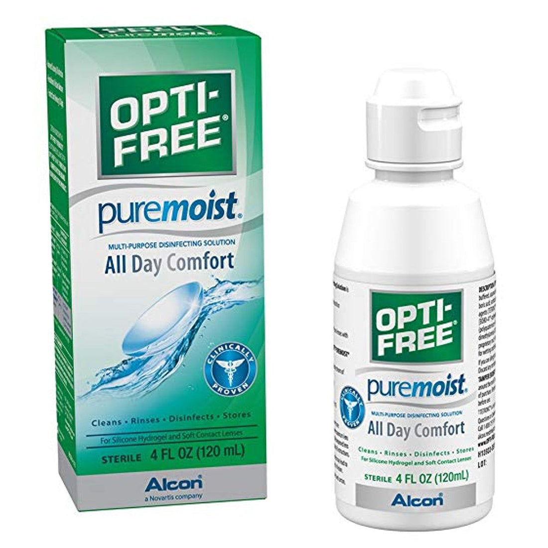 Opti-Free Puremoist Multi-Purpose With HydraGlyde Sterile Disinfecting Solution 4 Fl Oz by Pasteur Pharmacy