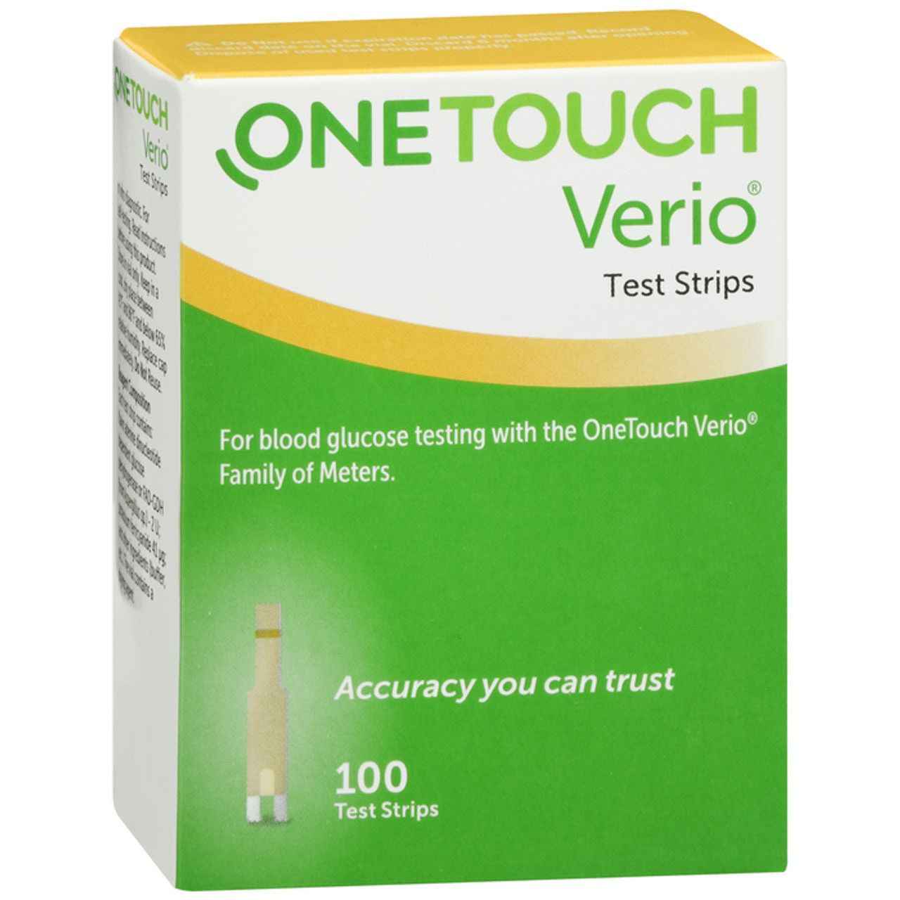 OneTouch Verio Blood Glucose Test Strips - 100 Count