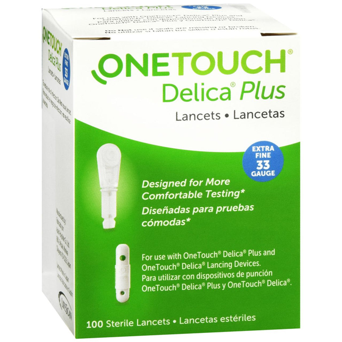 OneTouch® Delica® Plus Lancets – 100 Count, 33 Gauge (Extra Fine) by Pasteur Pharmacy