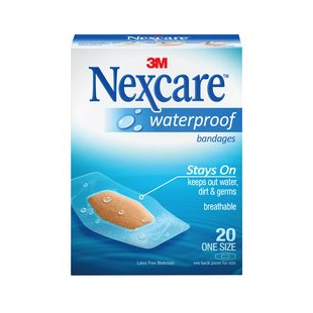 Nexcare Waterproof Clear Bandages One Size 20 ct by Pasteur Pharmacy