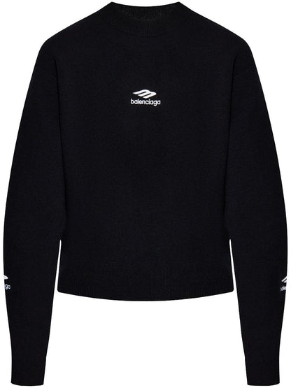 Balenciaga Women Wool Knitted Ski Crewneck by Luosophy