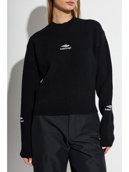 Balenciaga Women Wool Knitted Ski Crewneck by Luosophy