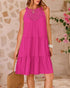 Women Clothing Popular Hollow Out Cutout Lace Stitching Halter A line Dress by Ragazza