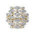 14K Yellow Gold 1.0 Cttw Diamond Geometric Stacked Open Cocktail Ring (I-J Color, I1-I2 Clarity) - Ring Size 7 by Bids.com