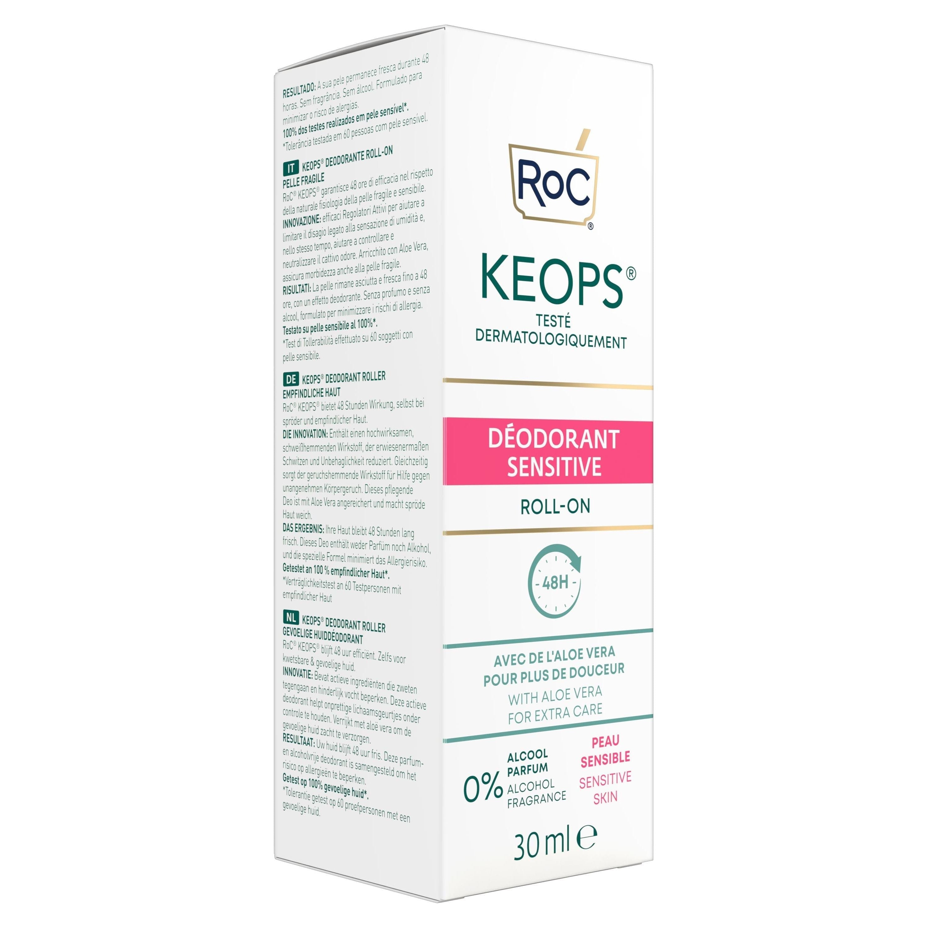 Roc Keops Sensitive Deodorant Roll-on 30ml / 1 Oz by Pasteur Pharmacy