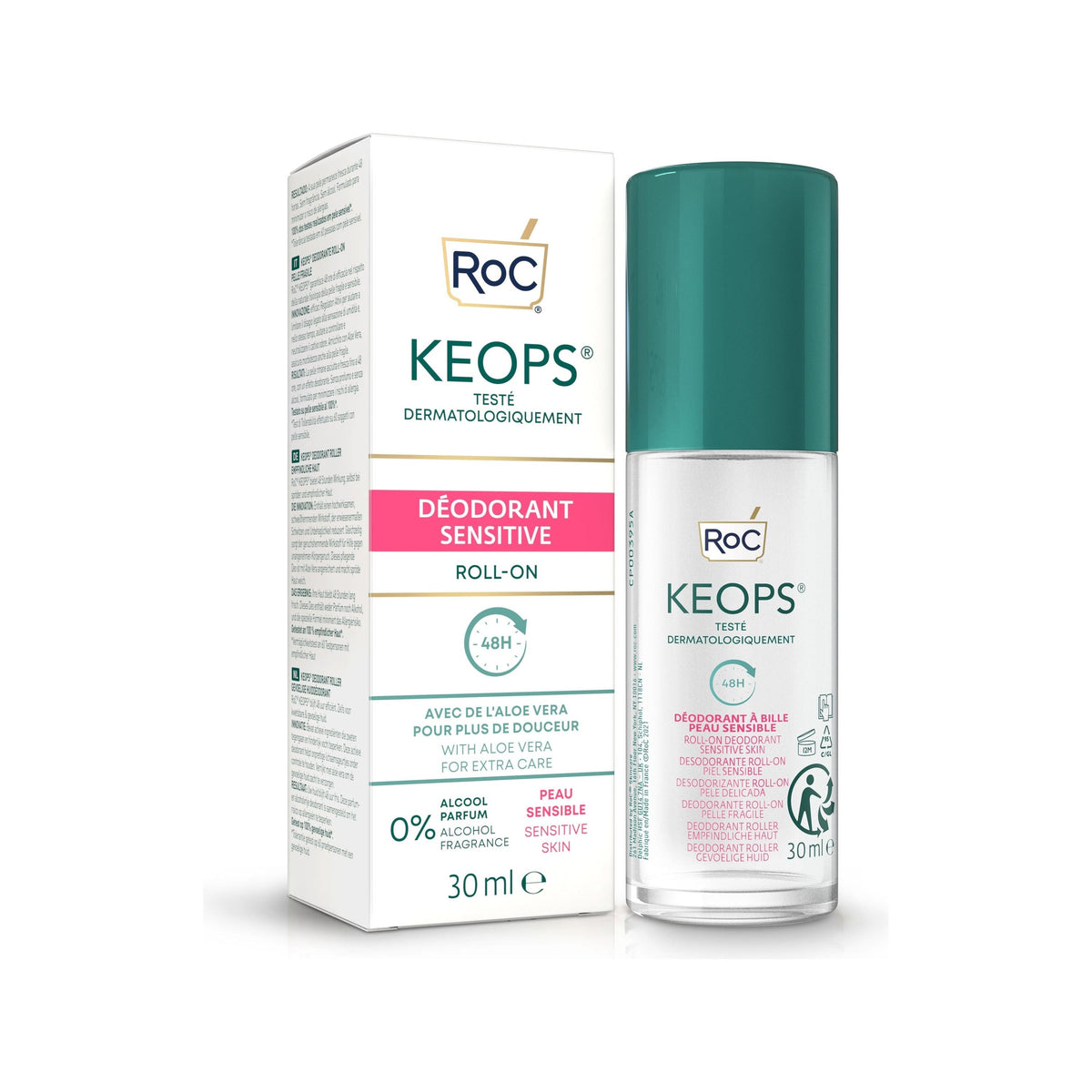 Roc Keops Sensitive Deodorant Roll-on 30ml / 1 Oz by Pasteur Pharmacy